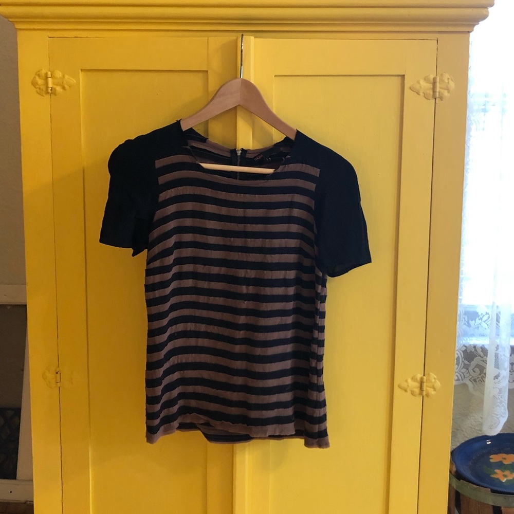 Maje Silk Tiered Blouse